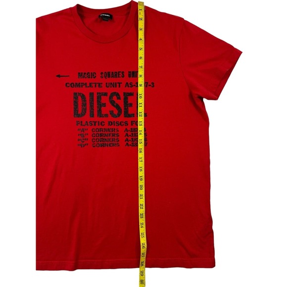 Diesel Men Red Short Sleeve Crew Neck T-Shirt Sz‎ XXL - Picture 2 of 8